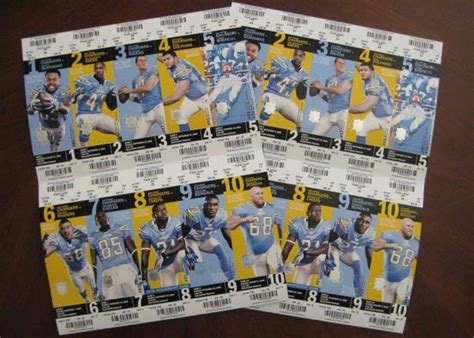 WATCH ON TV. . San diego chargers tickets